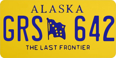 AK license plate GRS642