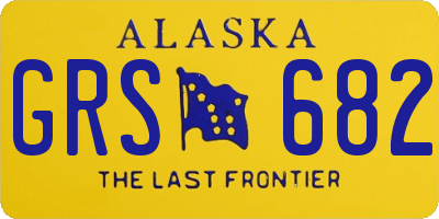 AK license plate GRS682
