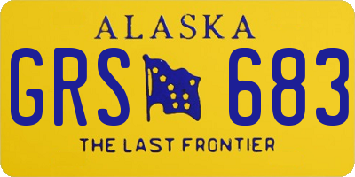 AK license plate GRS683