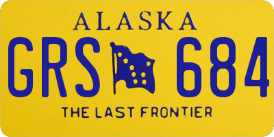 AK license plate GRS684