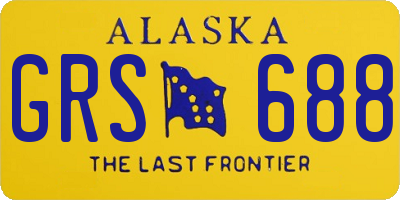 AK license plate GRS688