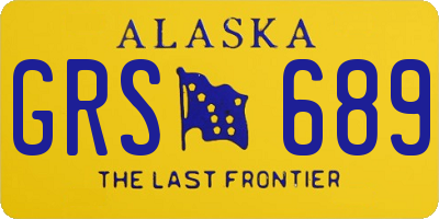 AK license plate GRS689