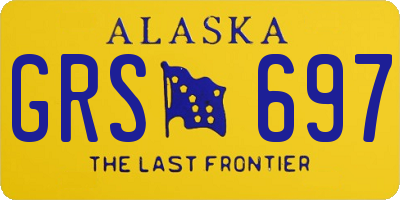 AK license plate GRS697