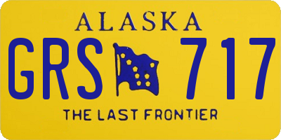 AK license plate GRS717