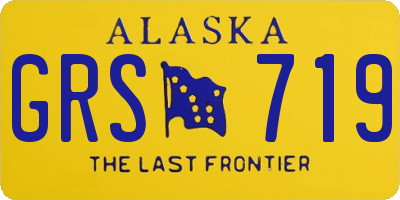 AK license plate GRS719