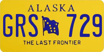 AK license plate GRS729