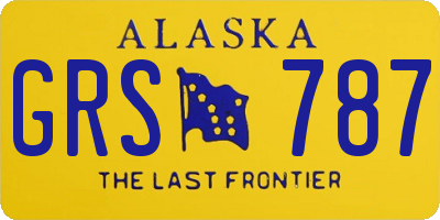 AK license plate GRS787