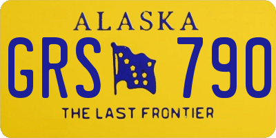 AK license plate GRS790