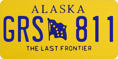 AK license plate GRS811