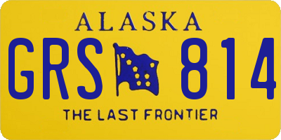 AK license plate GRS814