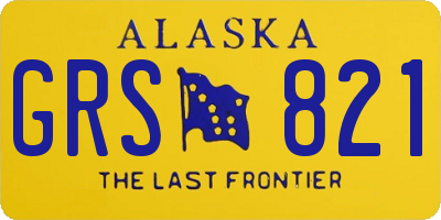 AK license plate GRS821