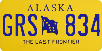 AK license plate GRS834