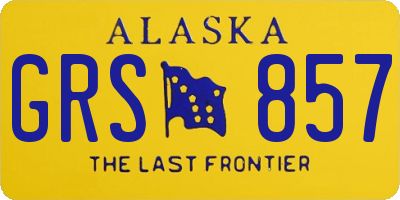 AK license plate GRS857