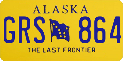 AK license plate GRS864