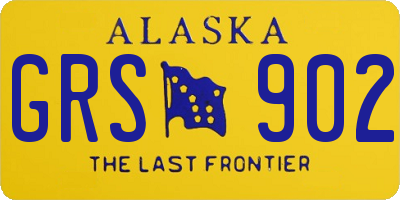 AK license plate GRS902