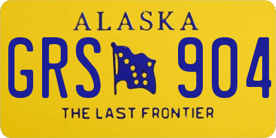 AK license plate GRS904