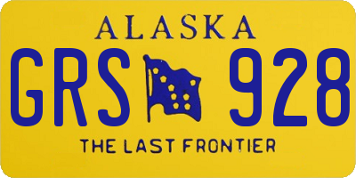 AK license plate GRS928