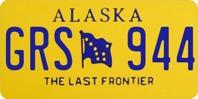 AK license plate GRS944