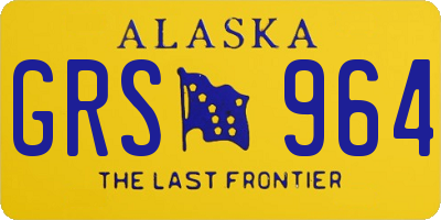 AK license plate GRS964