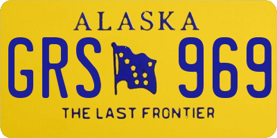 AK license plate GRS969