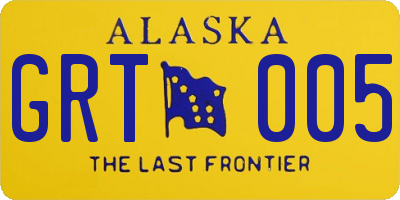 AK license plate GRT005