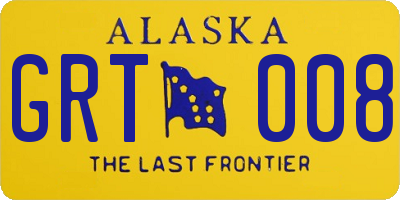AK license plate GRT008