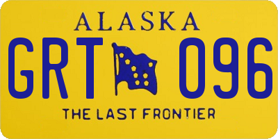 AK license plate GRT096