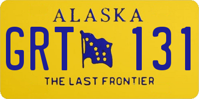AK license plate GRT131