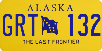 AK license plate GRT132