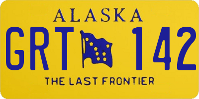 AK license plate GRT142