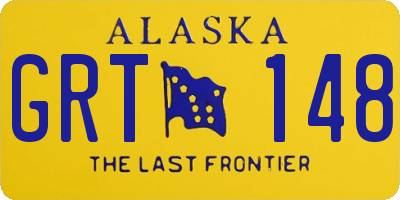AK license plate GRT148