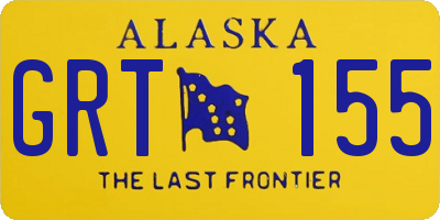 AK license plate GRT155