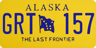 AK license plate GRT157