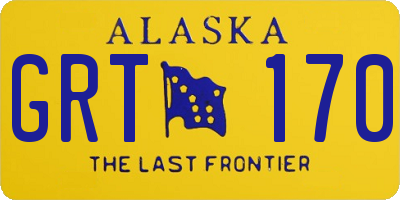 AK license plate GRT170
