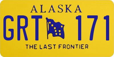 AK license plate GRT171
