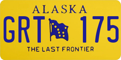 AK license plate GRT175