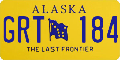 AK license plate GRT184