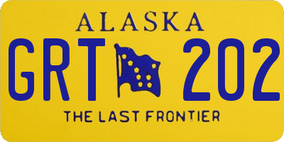 AK license plate GRT202