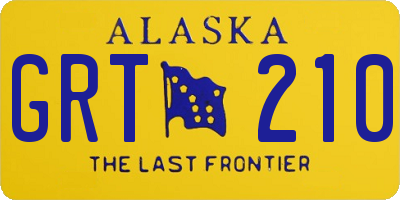 AK license plate GRT210