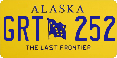 AK license plate GRT252