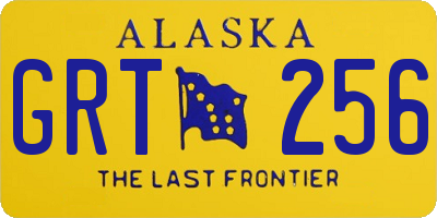 AK license plate GRT256