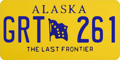 AK license plate GRT261