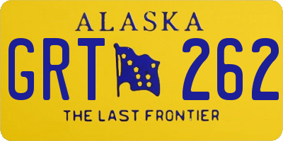 AK license plate GRT262