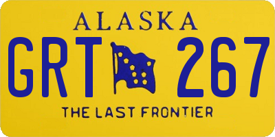 AK license plate GRT267