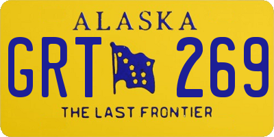 AK license plate GRT269