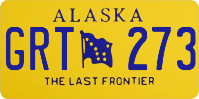 AK license plate GRT273
