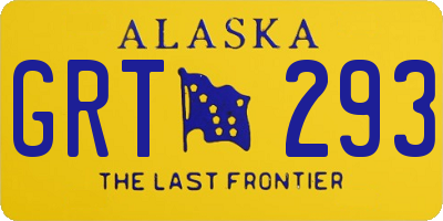 AK license plate GRT293