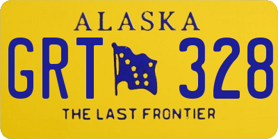 AK license plate GRT328