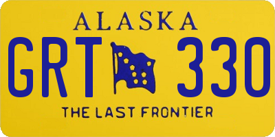 AK license plate GRT330