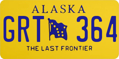 AK license plate GRT364